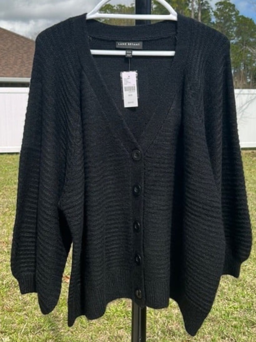 NWT Lane Bryant 22/24 black cardigan